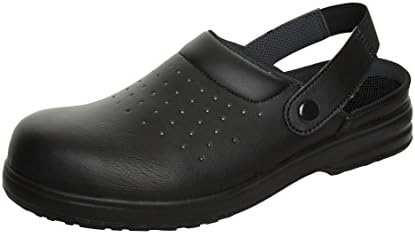 Comfort Grip Perforated Washable Safety Sandal - Size UK 2 to UK 12 - Black - 47