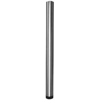 legs table counter height steel brushed