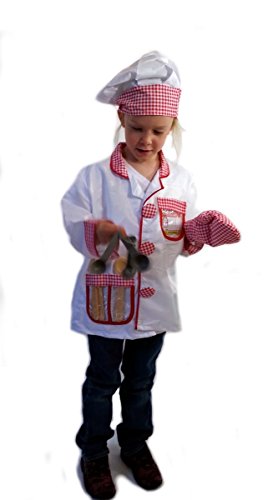 Chef - Dress-Up Role Play Costume Set for Boys and Girls with Toy Accessories Collection - Image 4