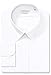Van Heusen Men's Pinpoint Regular Fit Solid Button Down Collar Dress Shirt, White, 17.5