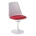 Dovewill 1:12 Scale Metal Tulip Chair Swivel Chair for Dollhouse Miniature Decor