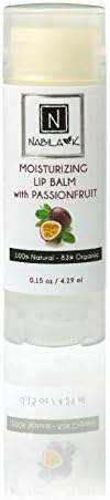Organic Lip Balm, Nourishing, Moisturizing, Revitalizing, Soothes Chapped Lips, Natural, Passion Fruit (.15 oz.), Single