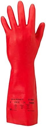 Ansell AlphaTec 37-900 Nitrile Chemical Gloves Red Size 9 12 Pairs view 2