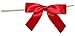 Reliant Ribbon 5171-06503-2X1 Satin Twist Tie Bows - Small Bows, 5/8 Inch X 100 Pieces, Red primary