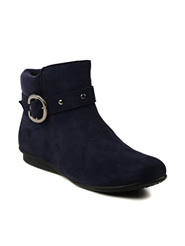 bruno manetti women suede navy boots