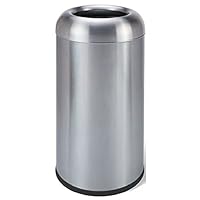 AMENITIES DEPOT 16 Gallon/60 Liter Finger Print Resistant Stainless Steel Trash Can Garbage Bin(GPX-110U)