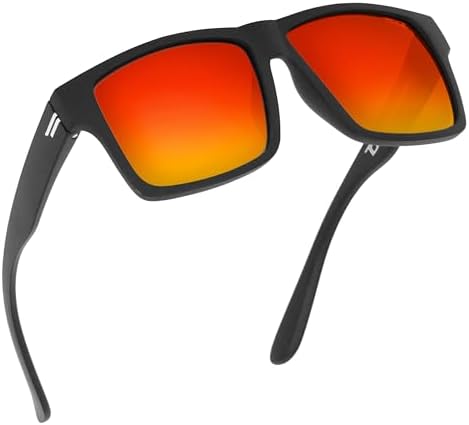 TOROE Matte Black VALLEY Z87+ Polarized TR90 Sunglasses Anti-Glare
