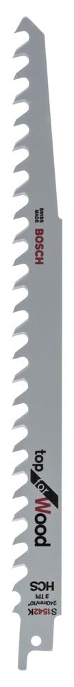 Bosch Accessories Sabre Saw Blade S 1542 K, White, 45 cm x 40 cm x 25 cm