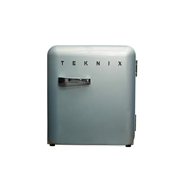 Teknix-T46RS-Table-Top-Silver-Retro-Fridge Teknix T46RS Table Top Silver Retro Fridge
