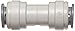 John Guest Acetal Copolymer Tube Fitting, Union Straight Connector, 1/2