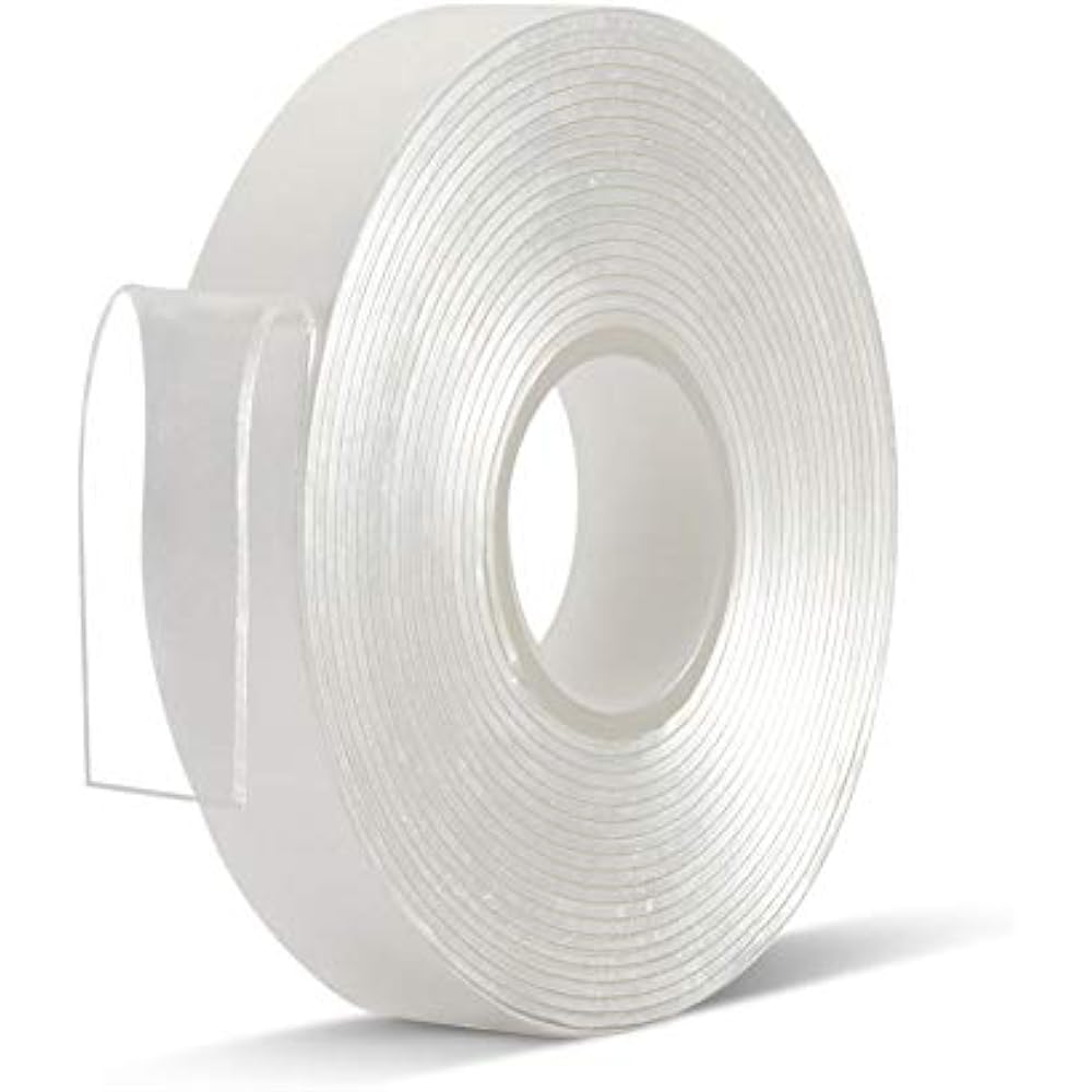 Double Sided Tape Heavy Duty 1/2 In 10 Ft Acrylic Sticky Mounting Clear Strong