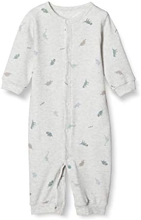 ジェラート ピケ ダイナソー柄新生児2wayオール Pbco4477 Gry 日本 50 0 3ヵ月 ねんね