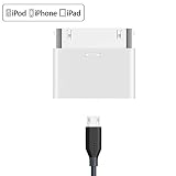 30pin to Micro USB Adapter, Ankey Micro USB Female 5 Pin to Apple 30 Pin Male Charger Converters Fit iPhone 4/4S/iPad/iPod