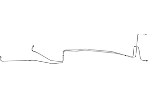 Inline Tube Replacement For Inline Tube Transmission Cooler Lines Tubes 5/16". Compatible With 1976-79 Ford F100 F150 2WD V8 C6 OE Steel 2pc