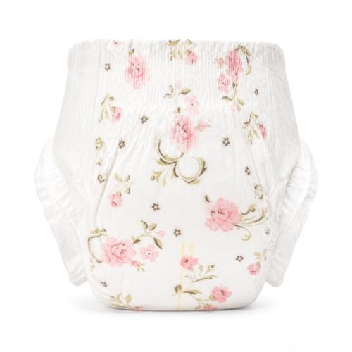 Little Me Baby Diapers | Vintage Rose, Puppy & Safari Prints | Sizes 1–4 | Soft…