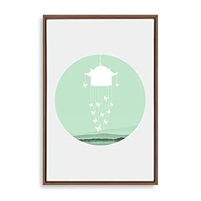 Framed Circular Pattern Home Artwork for Living Room Bedroom