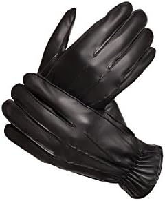 Baraca Men's Leather Gloves,Touchscreen Winter Leather Gloves