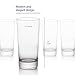 Vintorio GoodGlassware Highball Glasses (Set of 4) 13.5 oz - Tall Drinking Glass with Heavy Base - for Water, Juice, Cocktails, and Beverages - Dishwasher Safe, Perfect for Kitchen & Bar
