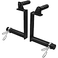 LoGest Farmer Walk Handles - Set of 2 Farmers Carry Handles with Clip Collars - Portable Exercise Equipment Targets Glutes Calves Quads and More Improve Grip Strength Ideal for Body Building Workouts