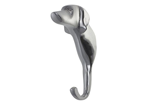 Decorative hand cast aluminum dog single wall hook | wa…