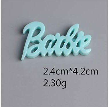 Cute Letters Pattern Hairpins and Rubber Bands Ornament Decoration for Phone Case (Sky Blue)