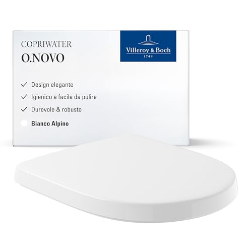 Villeroy & Boch O. Novo 9M396101 Toilet Seat with StainlessSteel Hinges White