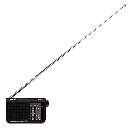 TIVDIO-V-117-Portable-AM-FM-Shortwave-Radio-Battery-Powered-Radio-Transistor-Headphone-Jack-Small-Compact-Size-Emergency-with-DSPBlack