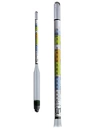 Home Brew Ohio Combo de hidrómetro de triple escala y frasco de ensayo