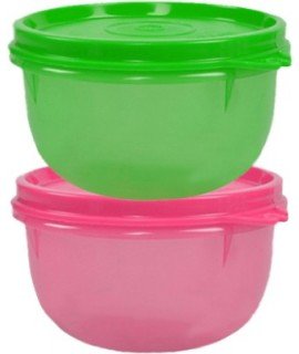 Tupperware Bowls/Cups (Tropical Twins Round), 250 ml, Set of 2