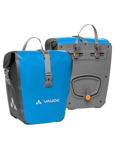 VAUDE Fahrrad Vorderradtasche Aqua Front, 2er Set, wasserdicht, Made in Germany, Blue, Einheitsgröße