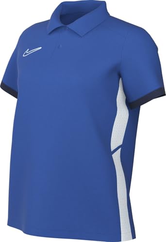 NIKE FZ9761-463 W NK DF ACD25 SS Polo Sweatshirt Damen ROYAL Blue/Midnight Navy/White/White Größe S