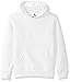 American Hawk Little Boys' Fleece Pullover Hoodie, White, 5/6