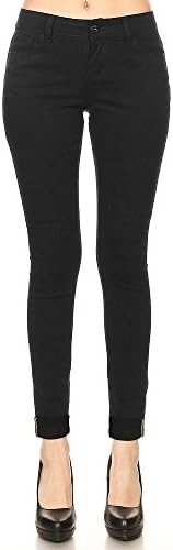 Pohiya Women’s Black Skinny Jeans, Super Stretch Comfy High Waist Butt Lift Denim Pants (1)