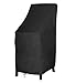 RosieLily Outdoor Chair Covers, High Back Patio Chair Covers Waterproof, Heavy Duty Patio Furniture Covers, Stackable Outdoor Bar Stool Covers, 600D, High Back-1 Pack, Black