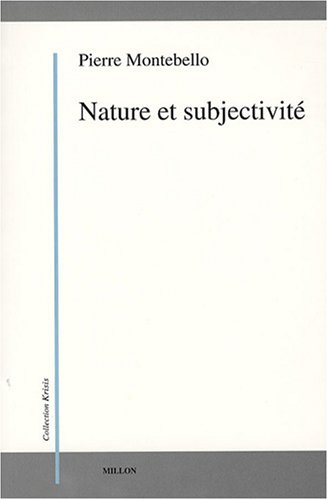 Nature et subjectivité