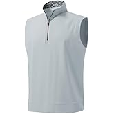 M MAELREG Men's Golf Vest Dry Fit Moisture Wicking Performance Sports Sleeveless Mens Lightweight Vest Pullover Quarter Zip