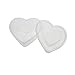 LJY 24-Piece Multi-Size Plastic Storage Containers with Lids, Small Craft Organizers for Beads, Diamond Art,Small Parts,Jewelry and Hardware, Stackable Hinged Box Set (White)