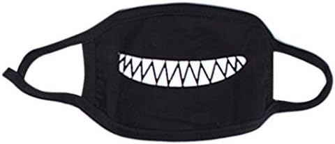 Fench Face Mouth Mask Unisex Respirator Stop Air Pollution Lovely Cartoon Cotton Cover (C)
