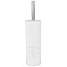 Home Basics Paris Collection Savon Des Gentil Series Hide-Away and Splash Proof Toilet Brush with Hygienic Holder, White (1)
