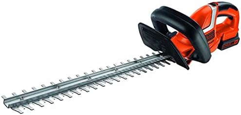 Akku Heckenschere (mit E-Drive Technologie zum Schneiden harter und dicker Äste sowie mittlerer bis großer Hecken – 18mm Schnittstärke – 18V – 2,6kg leicht) GTC1845L20, Schwarz, Orange