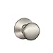 Schlage F10 PLY 619 Plymouth Door Knob, Hall & Closet Passage Lock, Satin Nickel
