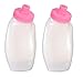 Fitletic Running Hydration Bottle Pair 8 Oz Pink Cap| Replacement Bottle | Hydration Bottle | RB08-02
