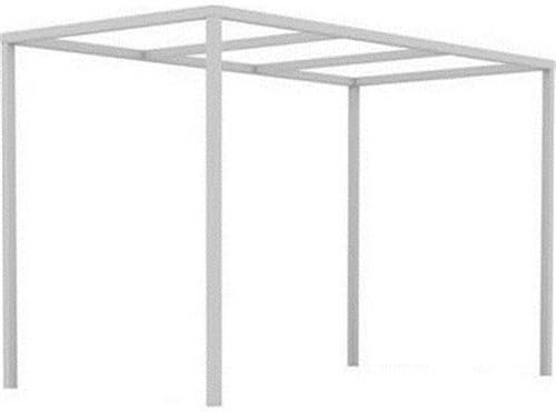 Daybed Canopy Top, CANVAS LOGO RED-Textured White Frame