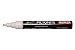 Premium White Liquid Chalk Marker Dual tip Reversible Pens by PICTONITE 2 Pack 6mm Fine Nib Perfect for Kids Art Bistro Boards Glass