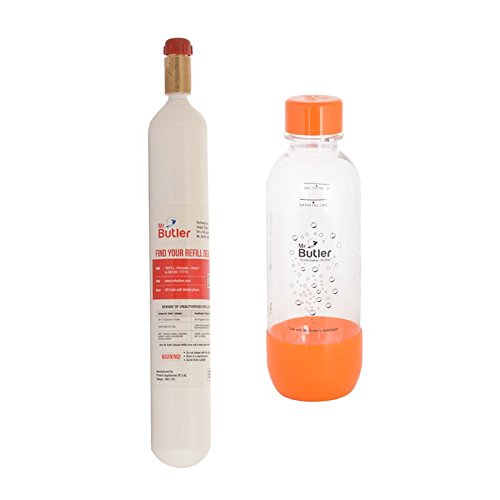 Mr. Butler Sodamaker Accessory Pack Co2 Gas Cylinder & Bpa Free 500ml