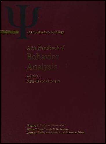 Amazoncom Apa Handbook Of Behavior Analysis Apa Handbooks - 