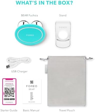 Bear, Massaggiatore Viso Antirughe Smart con Microcorrente, per Rughe Della Fronte e Doppio Mento, Ginnastica Facciale, Lifting Viso Non invasivo, Anti-età, Sicuro e indolore, Mint