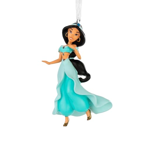 Hallmark Jasmine Ornament, Disney Princess Tree Decoration, Aladdin Hanging Ornament, Christmas Hanging Ornament, Gifts for Christmas, Turquoise