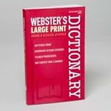 Electronics Webster's Large Print Dictionary Book