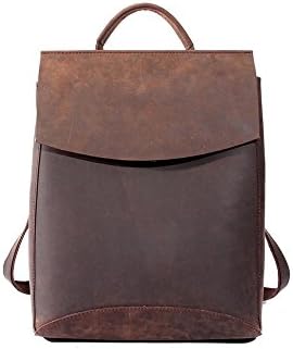 HandMadeCart Handcrafted Vintage Style Top Grain Leather Backpack Travel Backpack Unisex Backpack 8904